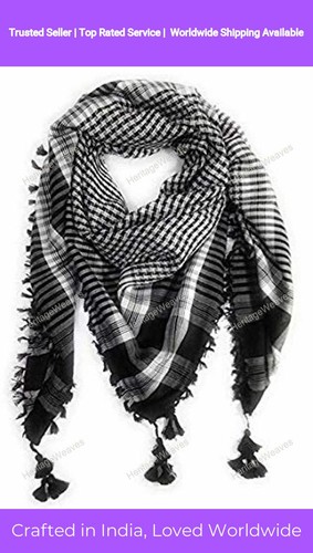 Schwarzer arafat wüstenschal - arafat,