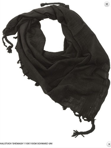 Arafat schal plo schwarz uni - arafat,